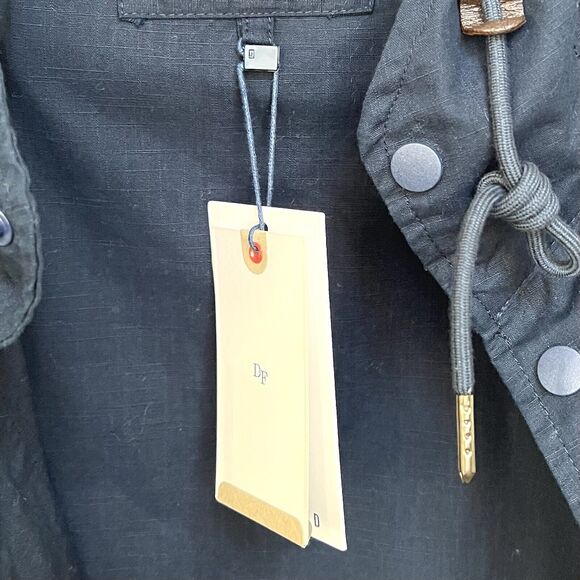 Denim & Flower Men’s Parka Jacket Navy Hoodie Large 42 - Picture 5 of 10